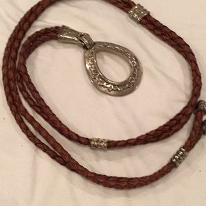 Brighton braided rope belt